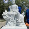 Tượng Địa Tạng Vương Bằng Đá Trắng MS12