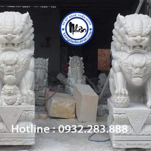 Tượng Kỳ Lân Đá Cẩm Thạch MS08