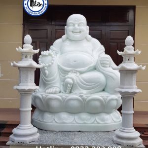 Tượng Ông Di Lặc Bằng Đá Cẩm Thạch MS112 1