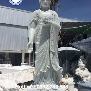 Tượng Phật A Di Đà Bằng Đá Cẩm Thạch MS04