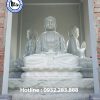 Tượng Phật A Di Đà Bằng Đá Cẩm Thạch MS10