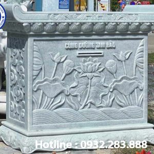 Bàn Lễ Bằng Đá Trắng Xanh MS15